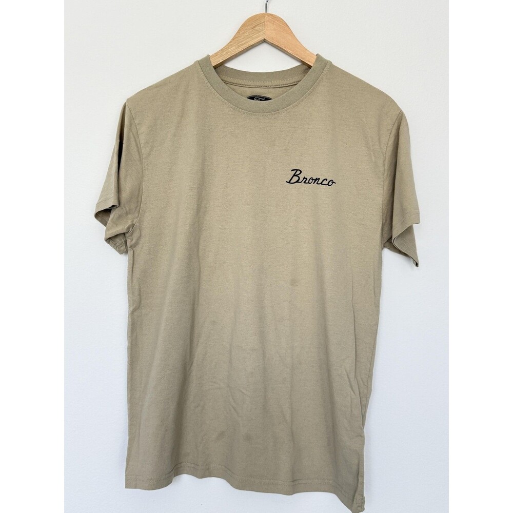 Ford T-Shirt Mens Medium Beige Ford Bronco Graphic Print Crew Neck Tagless